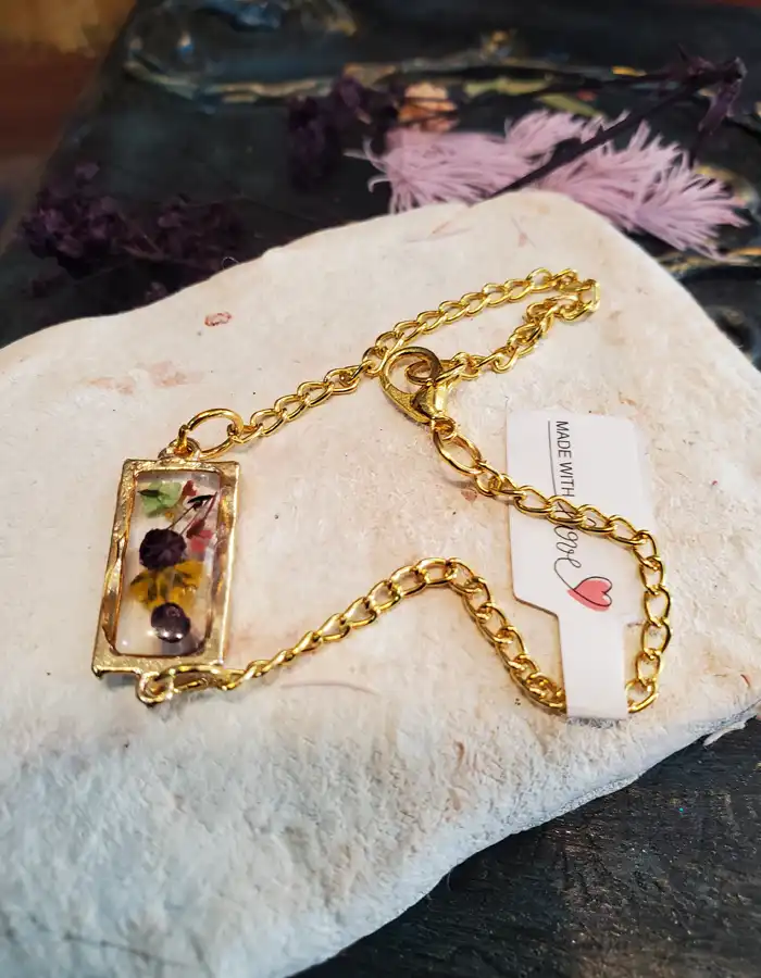 Rectangle Resin Bracelet - Song of Spring