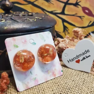 Resin Made Earrrings - Rhythmic