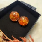 Resin Made Earrrings - Rhythmic 004