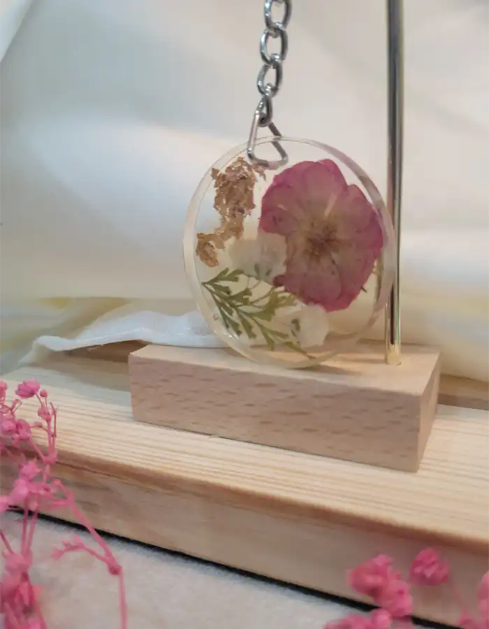Resin Made Keychain - Wild Bloom