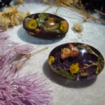 Resin Made Scarf Pin - Emerald Reverie 009