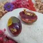 Resin Made Scarf Pin - Verdant Echoes 004