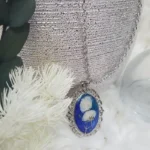 Resin Pendant - Silver Oracle 02