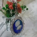 Resin Pendant - Silver Oracle 03