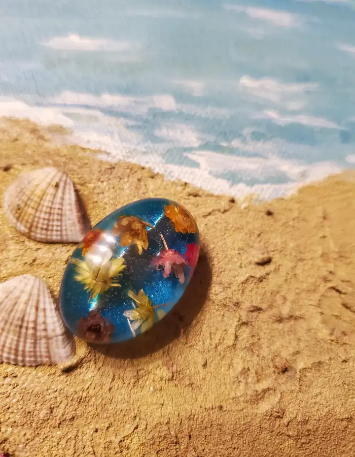 Resin Scarf Pin - Botanica Lucida